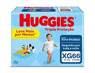 Fralda Huggies Tripla Proteção Xg - 66 Fraldas | R$57