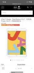 Apple iPad 7 Wi-Fi 128GB Prata | R$3.099