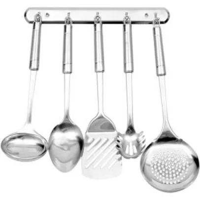 Conjunto de utensílios Euro Home com 6 peças - R$52