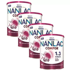 Kit 4 unidades de Fórmula Infantil NANLAC Comfor 800g