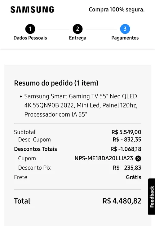 Imagen na descrição da promoção