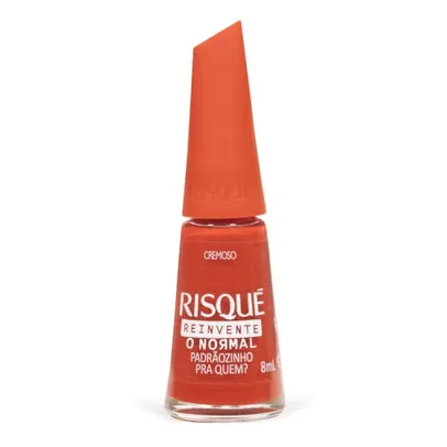 Risqué Esmalte Vermelho Cremoso Padrãozinho Pra Quem? 8Ml