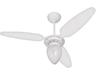 [Cliente ouro] Ventilador de Teto Ventisol Wind 3 Pás Branco - para 1 Lâmpada - R$130