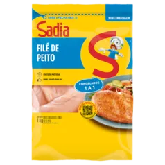 [R$12,95 REGIONAL] Filé de Frango Peito Congelado sem Osso Sadia 1Kg