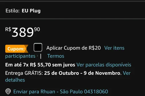 Imagem na descrição da promoção