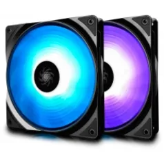 Kit Fan com 2 Unidades Deepcool RF 140 RGB 140mm, DP-FRGB-RF140-2C