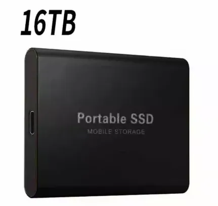 SSD Portátil de Alta Capacidade 16TB USB/Tipo-C