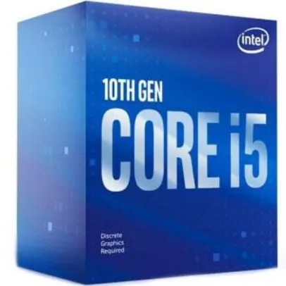 [APP] Processador Intel Core i5-10400F Cache 12MB, 2.9GHz LGA 1200 (Sem Vídeo) | R$1059