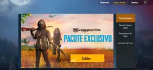 [Pubg Mobile] [Amazon prime] ITENS PRA RESGATAR