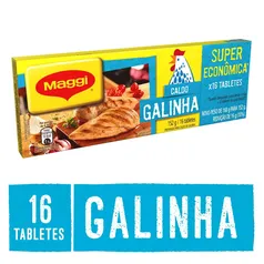 (L3P2) Caldo de Galinha com Sal Maggi - 152G - 16 tabletes (TAMANHO GIGANTE)