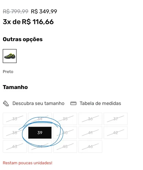 Imagem na descrição da promoção