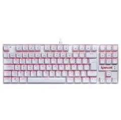 Teclado mecânico Redragon - Kumara Branco (switch brown) | R$230