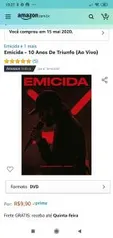 Dvd Emicida -10 anos de triunfo (ao vivo) | R$10