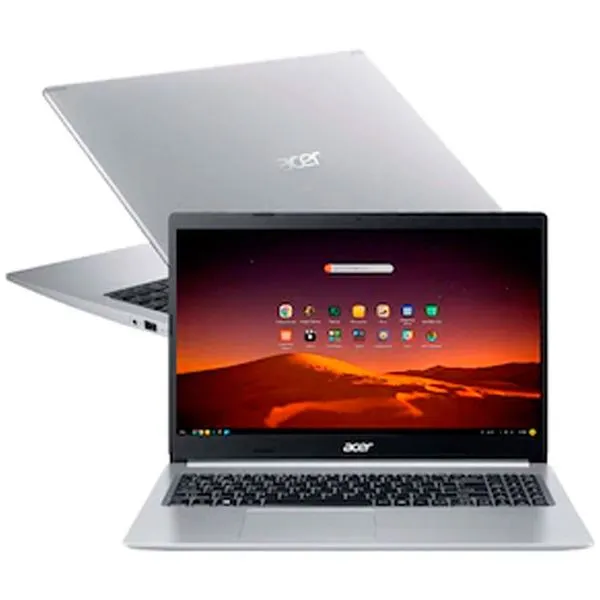 Notebook Acer Core i7- 10510U 8GB 512GB SSD Tela 15.6 Pol Linux Aspire 5 A515-54-76NA