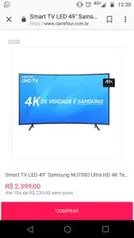 Smart Samsung Série 7 49" 4K HDR 120hz