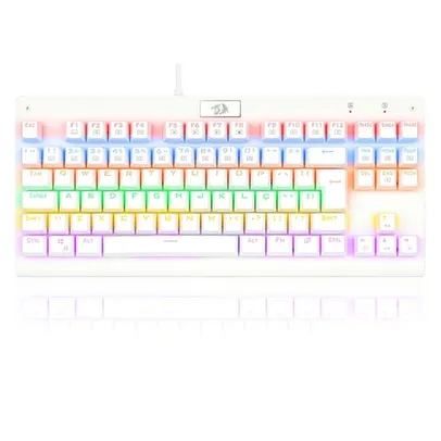 Teclado Mecânico Redragon Dark Avenger Lunar White Switch Outemu Brown LED Rainbow ABNT2 K568W-R (BROWN)