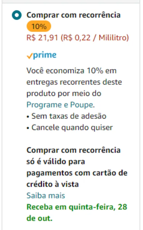 Imagem na descrição da promoção