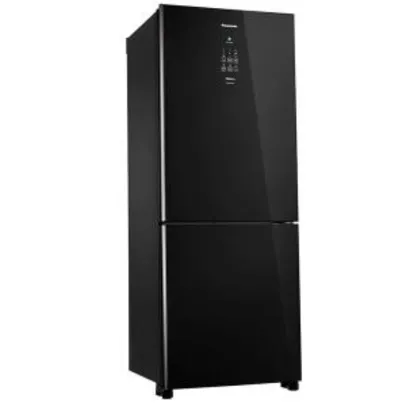 Refrigerador Panasonic NR-BB53GV3B Frost Free com Porta de Vidro Preto - 425L - R$3980