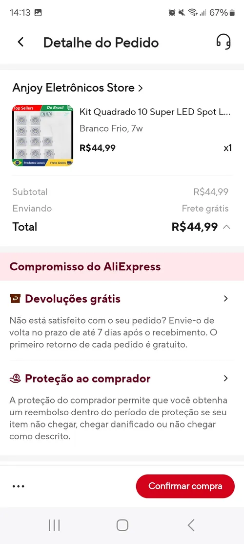 Imagem na descrição da promoção