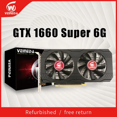 placa de vídeo gtx 1660 super 6gb, 192bit, gddr6, 7000mhz, gpu, para nvidia geforce série, jogos remodelados| |   - AliExpress