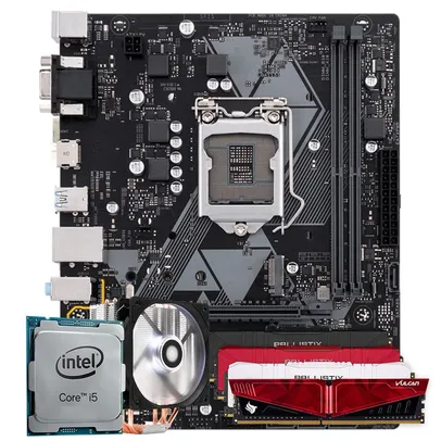 Pichau Kit Upgrade, Intel i5-9400, H310M, 8GB DDR4, Cooler Sage X