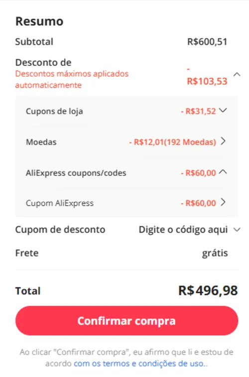 Imagem na descrição da promoção