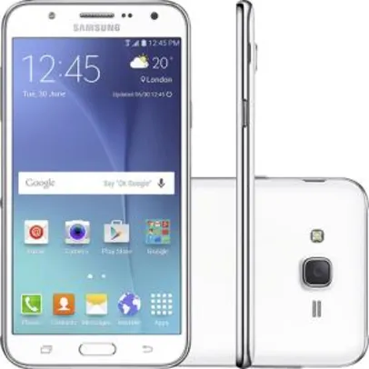 Saindo por R$ 647: Smartphone Samsung Galaxy J7 Duos Dual Chip Android 5.1 Tela 5.5" 16GB 4G Câmera 13MP - Branco por R$ 647 | Pelando