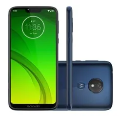 Smartphone Motorola Moto G7 Power 32GB Azul Navy 4G Tela 6,2" Câmera 12MP Selfie 8MP Dual Chip Android 9.0