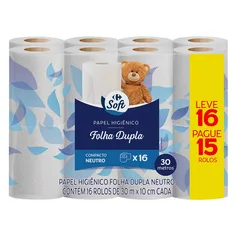 [REGIONAL] Papel Higiênico Folha Dupla 30 Metros Carrefour Leve 16 e Pague 15