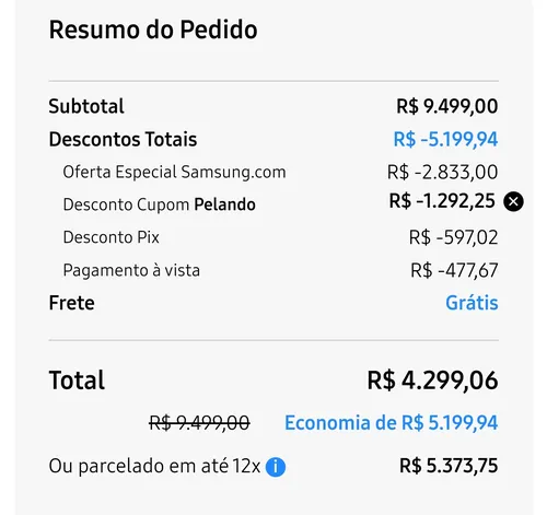 Imagem na descrição da promoção