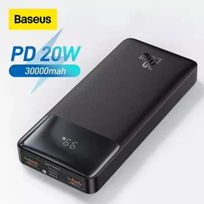 Baseus Power Bank 30000mah Portable Charging Poverbank Mobile Phone External Batte
