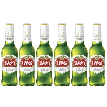 Cerveja Stella Artois Long Neck 330ml Pack - 6 unidades