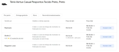 Imagem na descrição da promoção