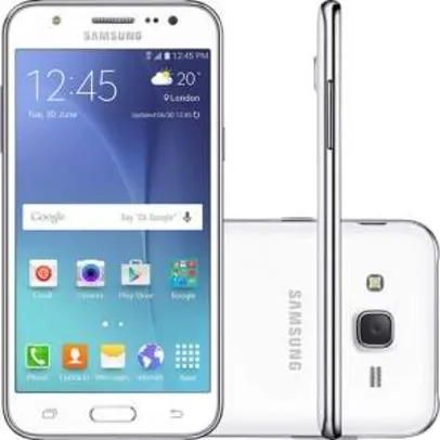 [Americanas] Smartphone Samsung Galaxy J5 Duos Dual Chip Desbloqueado Oi Android 5.1 Tela 5'' 16GB 4G Wi-Fi Câmera 13MP - Branco por R$ 836