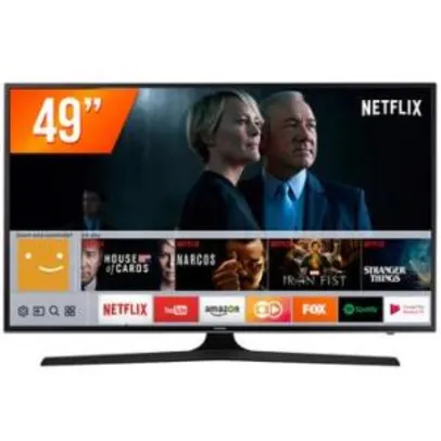 Smart TV LED 49" Samsung 49MU6100 Ultra HD 4K 3 HDMI 2 USB - R$ 1899