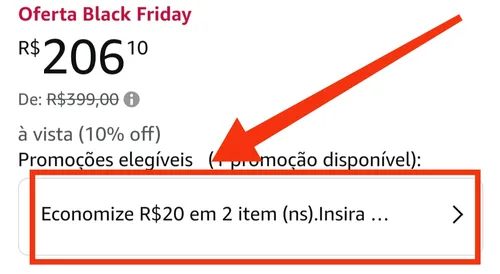 Imagem na descrição da promoção