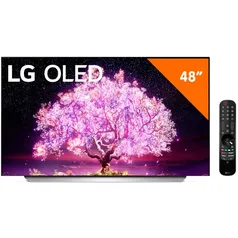 Smart TV LG 48” 4K UHD OLED OLED48C1PSA, ThinQ AI, Wifi Integrado