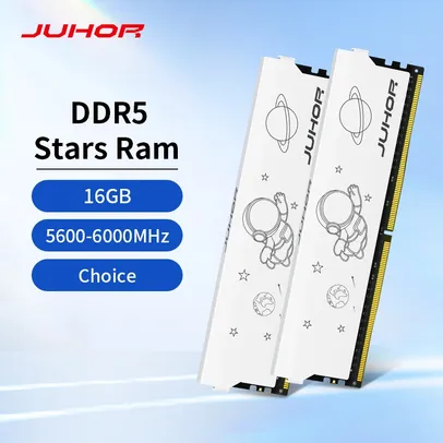 [ APP | Taxa Inclusa ] Memória Ram Juhor DDR5 Desktop 16GB 6000MHz