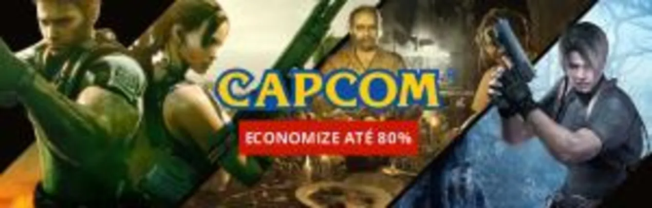GAMES DA CAPCOM - ATÉ 80% DESCONTO