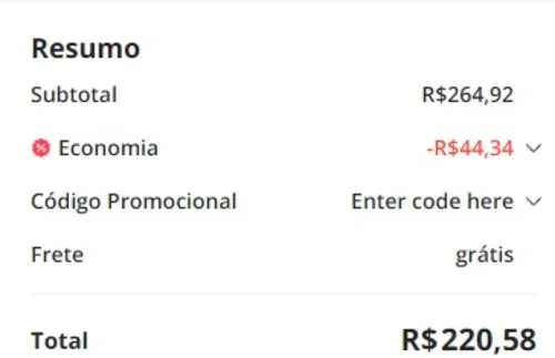 Imagem na descrição da promoção