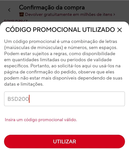 Imagen na descrição da promoção