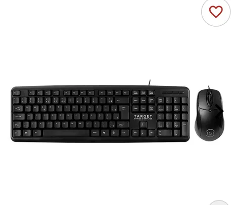 Kit Teclado e Mouse Office TGT GR100 V3, ABNT2, 1000DPI, Preto, TGT-GR100-BK03