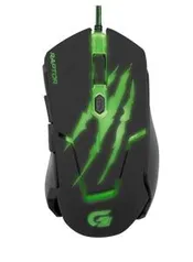 Fortrek OM-801, Mouse Gamer USB, 3200 DPI, Preto/Verde R$ 51