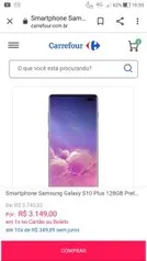 Smartphone Samsung Galaxy S10 Plus 128GB | R$3000