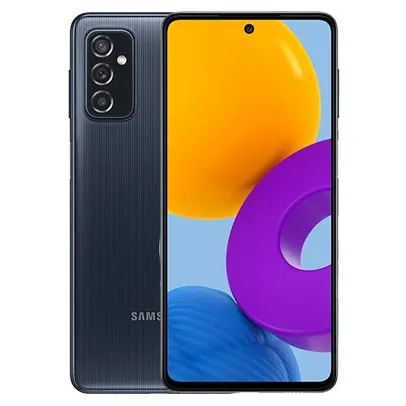 Smartphone Samsung Galaxy M52 Preto 128 GB 6.7" 6 GB RAM Câm. Tripla 64MP 12MP 5MP Selfie 32MP