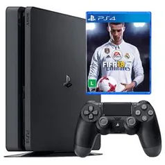 PlayStation 4 Slim 500GB com FIFA 18 - PS4 - R$ 1259