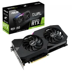 Placa de Vídeo Asus Geforce RTX 3060 Ti DUAL OC, LHR, 8GB, V2, GDDR6, DLSS, Ray Tracing, 90YV0G1J-M0NA00 - V2