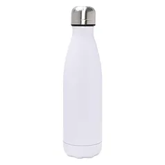 Mimo Style Garrafa Térmica de Parede Dupla 350ml Cor Branca Aço Inoxidável