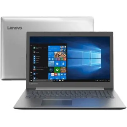 [APP+AME=R$2.692] Notebook Ideapad 330 Intel i7-8550u 8GB (Geforce MX150 com 2GB) 1TB Full HD 15.6" W10 Prata - Lenovo