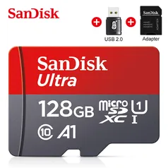 SanDisk-Classe 10 Cartão Micro SD para Smartphone 128GB